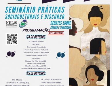 Seminário Práticas Socioculturais e Discurso. out/2019